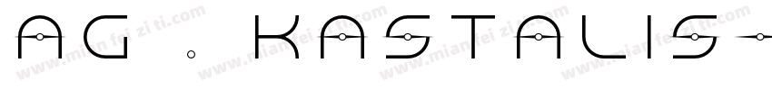 AG . kastalis字体转换